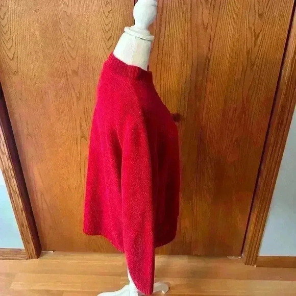 Alfred Dunner Sweater Women's Long Sleeve Knit Pullover Mock Neck Red Size L - Picture 6 of 13